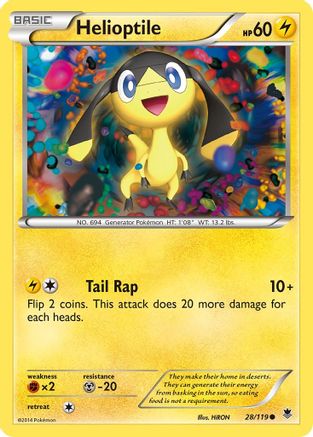Helioptile (28) (028) - XPF  - Common