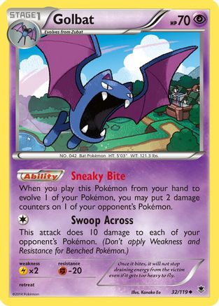 Golbat (032/119) - XPF  - Uncommon - Reverse Holofoil