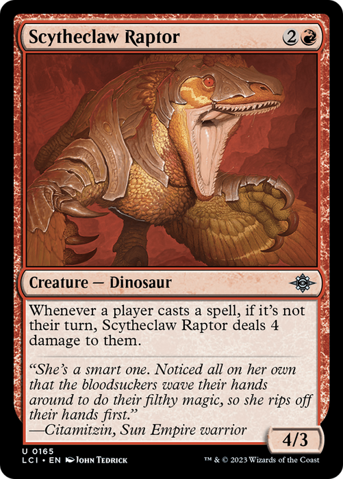 Scytheclaw Raptor (LCI-165) - uncommon