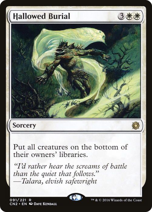 Hallowed Burial (CN2-091) - rare - Foil