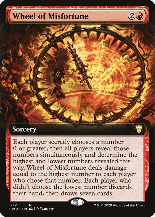 Wheel of Misfortune (CMR-672) - rare: (Extended Art) - Foil
