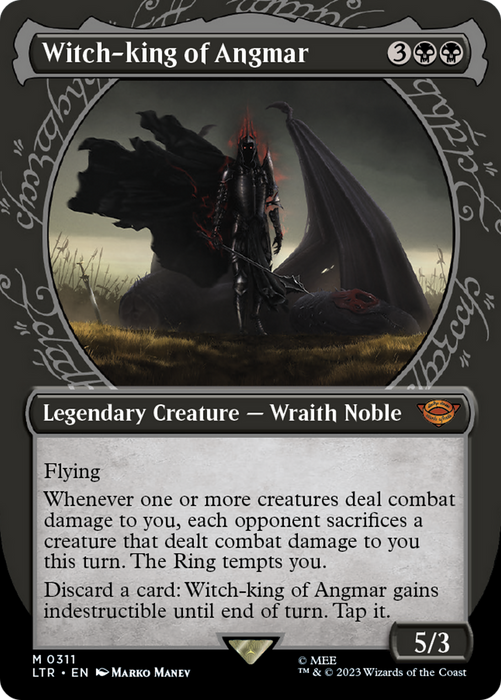 Witch-king of Angmar (LTR-311) - mythic: (Showcase) (Borderless) - Foil