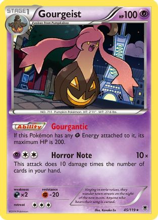 Gourgeist (045/119) - XPF  - Holo Rare - Reverse Holofoil