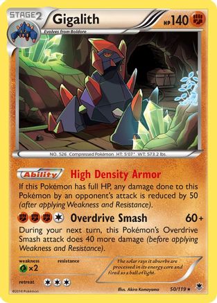 Gigalith (050) - XPF  - Holo Rare - Holofoil