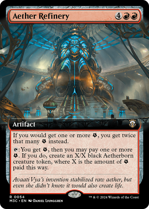 Aether Refinery (M3C-054) - rare: (Extended Art) - Foil