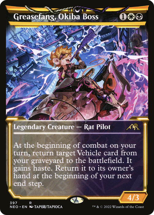 Greasefang, Okiba Boss (NEO-397) - rare: (Showcase) - Foil