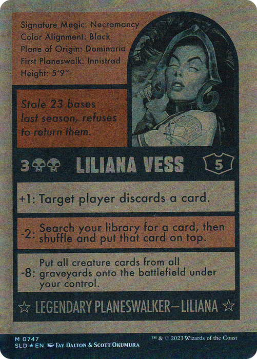 Liliana Vess // Liliana Vess (SLD-747) - mythic: (Full Art) (Borderless) - Foil