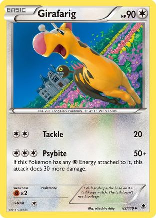 Girafarig (082) - XPF  - Uncommon - Reverse Holofoil