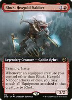 Rhuk, Hexgold Nabber (ONE-412) - rare: (Extended Art) - Foil