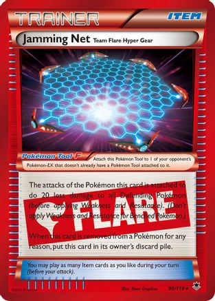 Jamming Net (098/119) - XPF  - Holo Rare - Holofoil