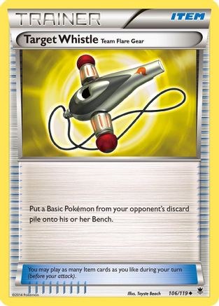 Target Whistle (106/119) - XPF  - Uncommon - Reverse Holofoil