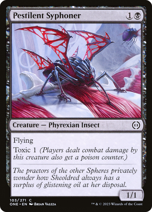 Pestilent Syphoner (ONE-103) - common - Foil