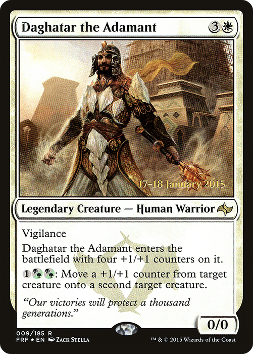 Daghatar the Adamant (PRE-09S) - rare - Foil