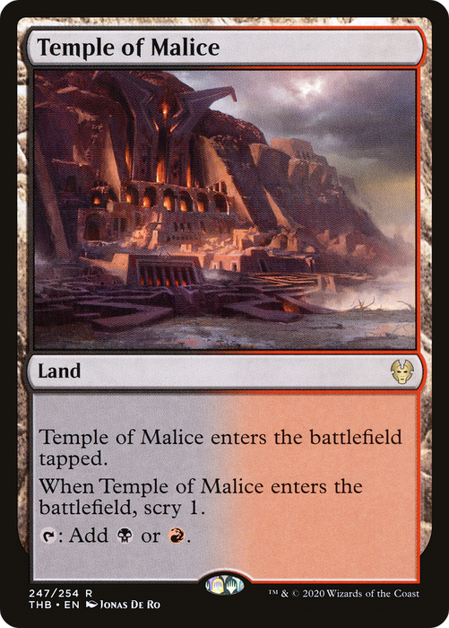 Temple of Malice (THB-247) - rare - Foil