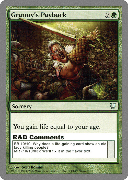 Granny's Payback (UNH-099) - uncommon - Foil