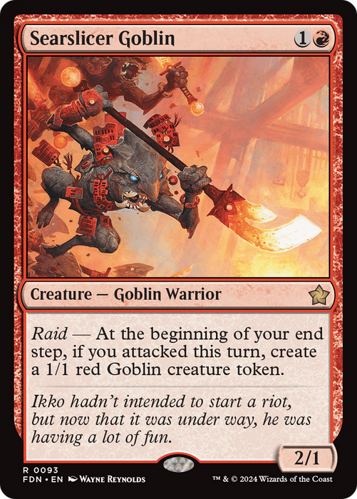 Searslicer Goblin (FDN-093) - rare