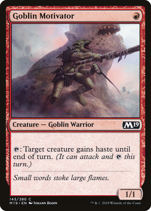 Goblin Motivator (M19-143) - common - Foil