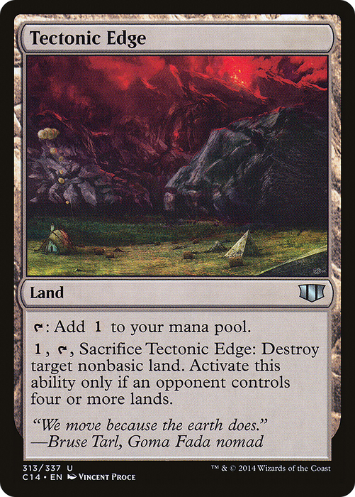 Tectonic Edge (C14-313) - uncommon
