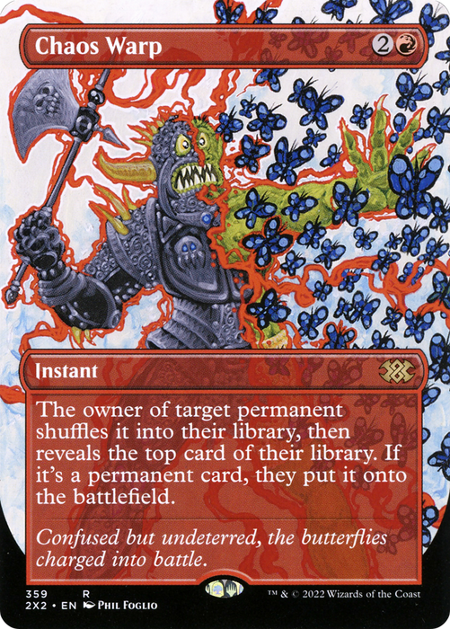 Chaos Warp (2X2-359) - rare (Borderless)