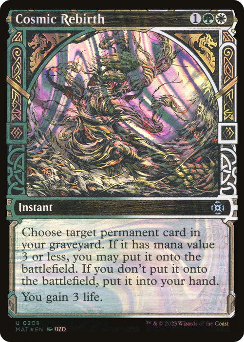 Cosmic Rebirth (MAT-208) - uncommon: (Showcase) - Foil