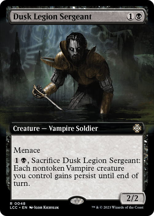 Dusk Legion Sergeant (LCC-048) - rare: (Extended Art)
