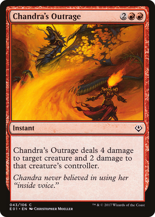 Chandra's Outrage (AC2-043) - common