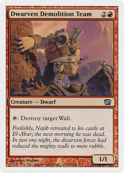 Dwarven Demolition Team (8ED-184) - uncommon