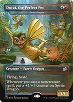 Sprite Dragon (IKO-382) - uncommon / Dorat, the Perfect Pet (Borderless)
