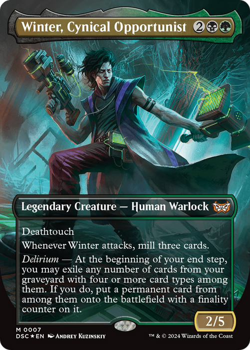 Winter, Cynical Opportunist (DSC-007) - mythic (Borderless) - Foil