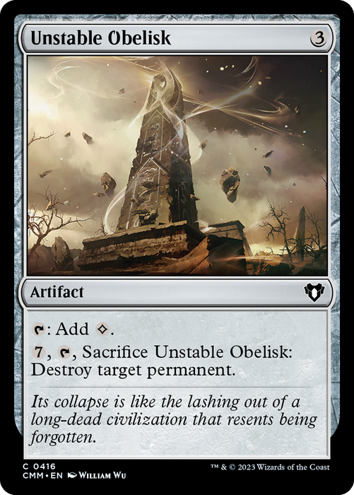 Unstable Obelisk (CMM-416) - common - Foil