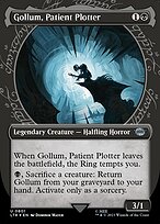 Gollum, Patient Plotter (LTR-801) - uncommon: (Showcase) (Borderless) - Foil