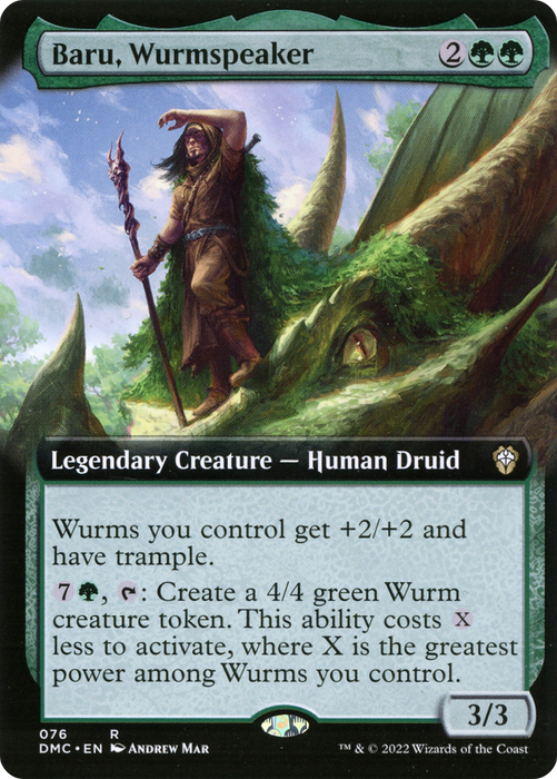 Baru, Wurmspeaker (DMC-076) - rare: (Extended Art) - Foil