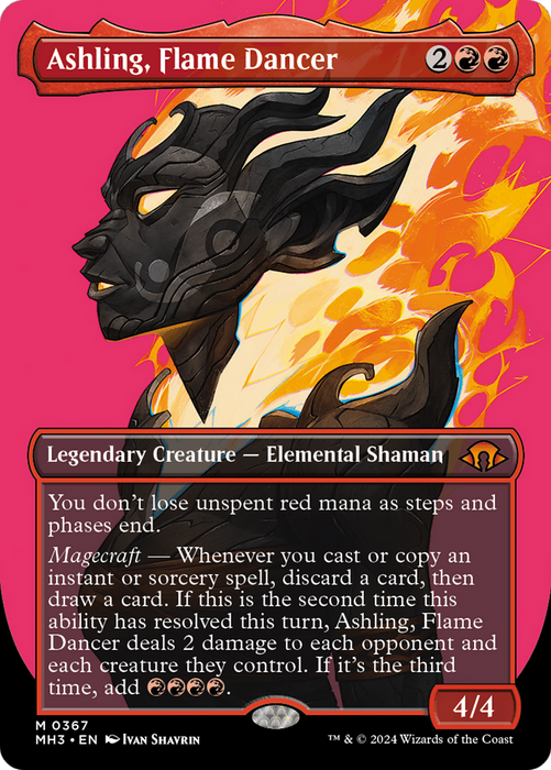 Ashling, Flame Dancer (MH3-367) - mythic (Borderless) - Foil