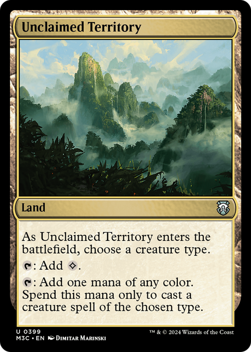 Unclaimed Territory (M3C-399) - uncommon - Foil