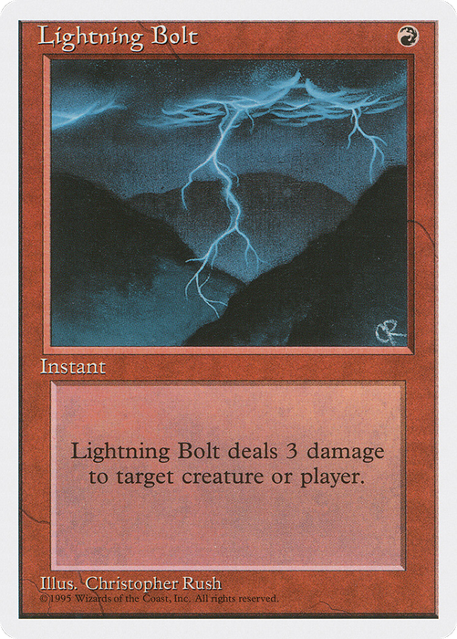 Lightning Bolt (4ED-208) - common