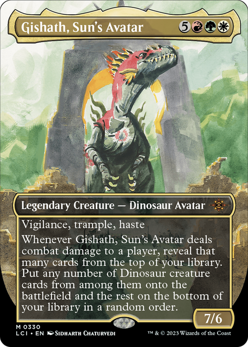 Gishath, Sun's Avatar (LCI-330) - mythic (Borderless) - Foil