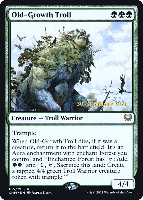 Old-Growth Troll (PRE-185S) - rare - Foil