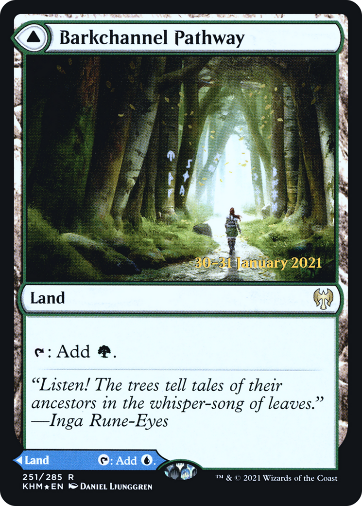 Barkchannel Pathway // Tidechannel Pathway (PRE-251S) - rare - Foil