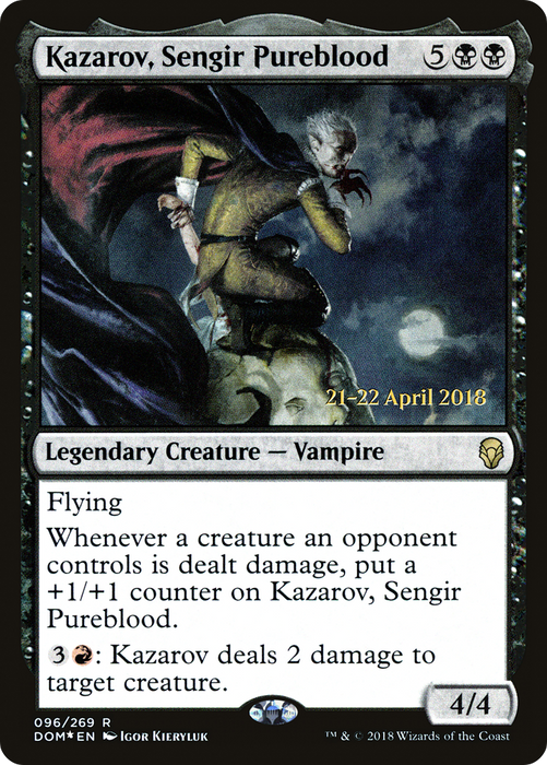 Kazarov, Sengir Pureblood (PRE-96S) - rare - Foil