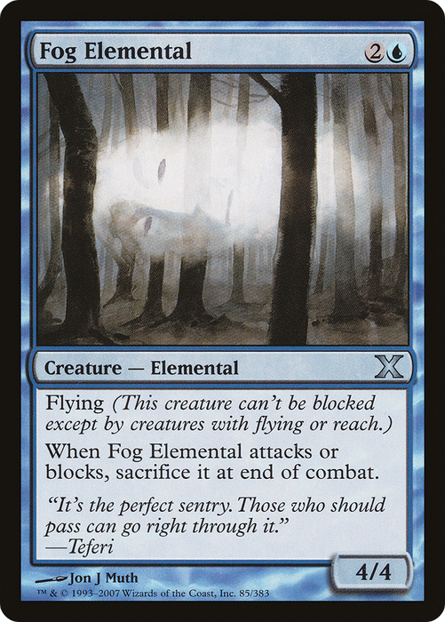 Fog Elemental (10E-085) - uncommon