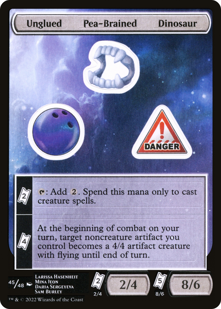 Unglued Pea-Brained Dinosaur (UNF-045) - common