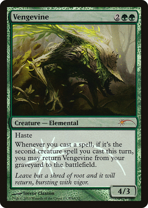 Vengevine (WMCQ-2013) - mythic - Foil