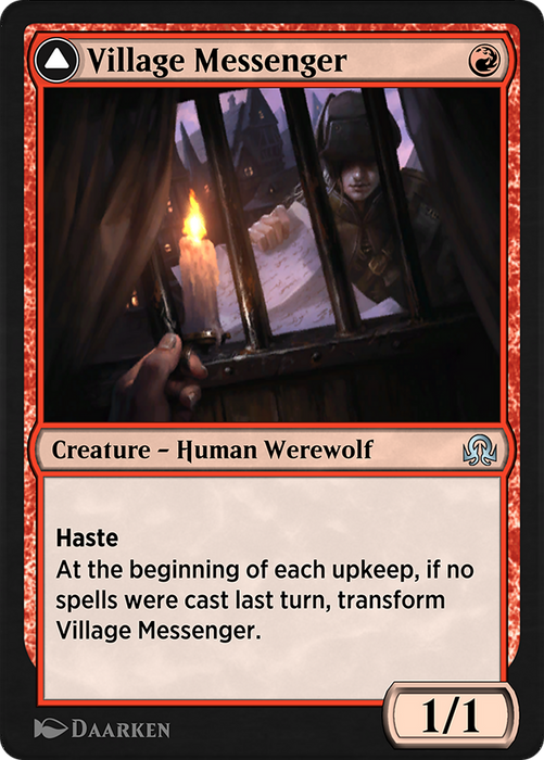 Village Messenger // Moonrise Intruder (SIR-184) - uncommon