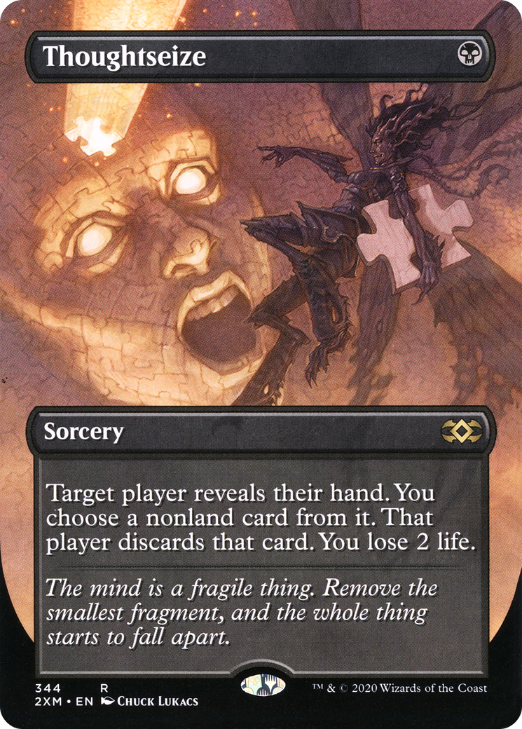 Thoughtseize (2XM-344) - rare (Borderless) - Foil