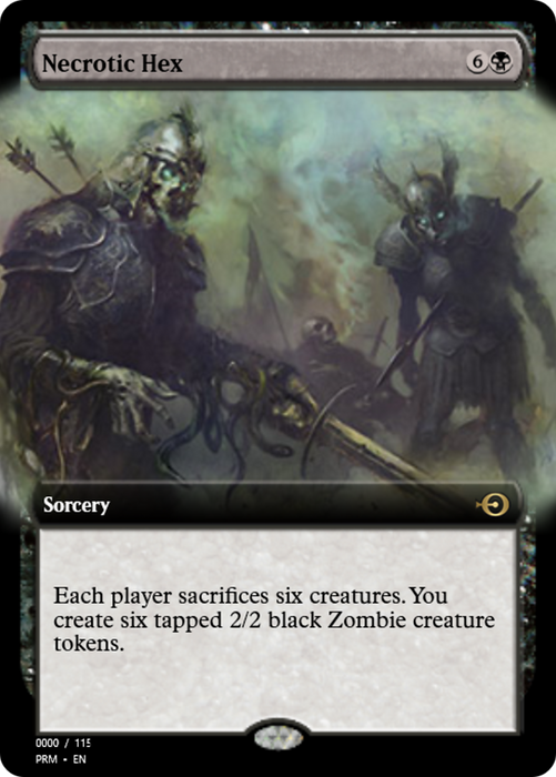 Necrotic Hex (PRM-86010) - rare - Foil