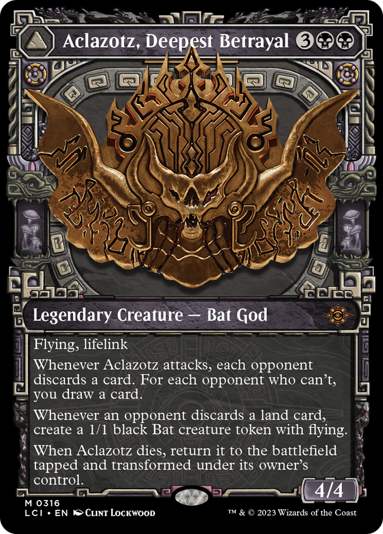 Aclazotz, Deepest Betrayal // Temple of the Dead (LCI-316) - mythic: (Showcase) - Foil