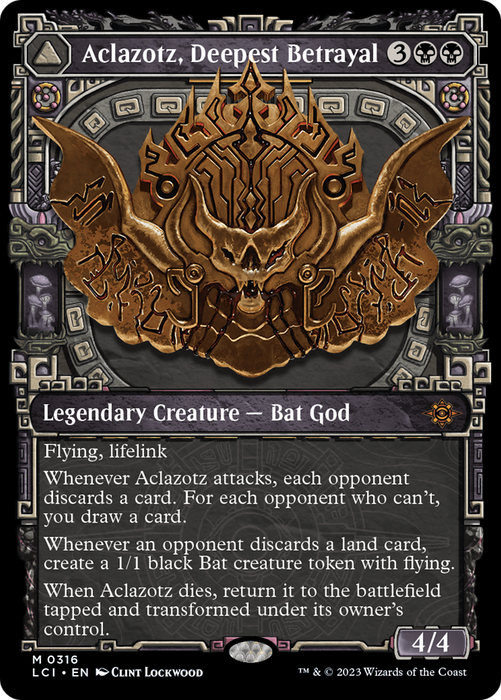 Aclazotz, Deepest Betrayal // Temple of the Dead (LCI-316) - mythic: (Showcase) - Foil