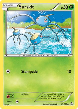 Surskit (013) - XPC  - Common - Reverse Holofoil