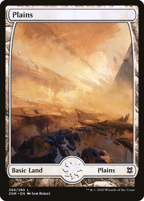 Plains (ZNR-266) - common: (Full Art) - Foil