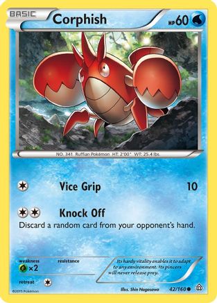 Corphish (042) - XPC  - Common - Reverse Holofoil